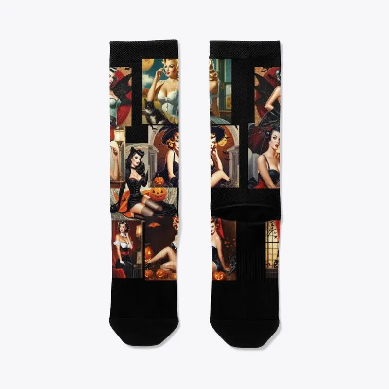 Pin up Halloween socks 