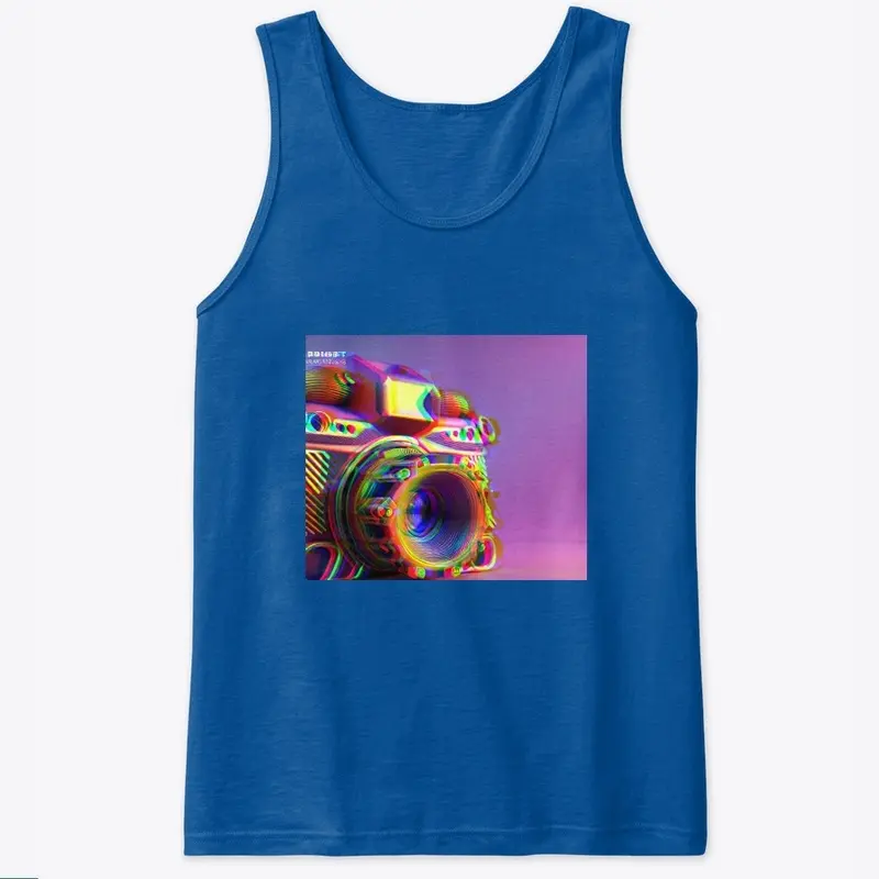 Retro camera tank top 